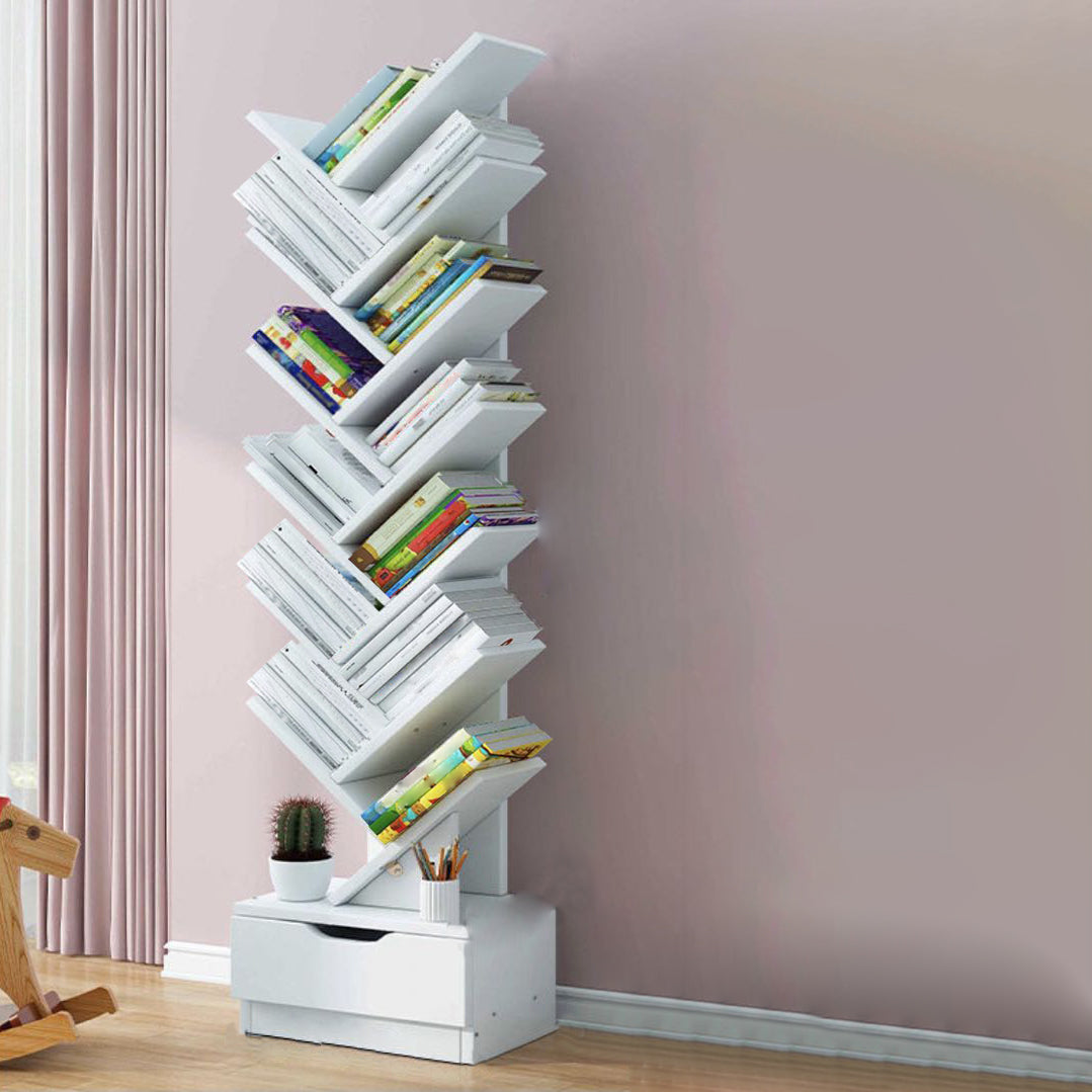7.87"W Bookshelf Closed Back Contemporary Style Bookcase for Office Home Clearhalo 'Bookcases' 'furn' 'furn_bookcases' 'Furniture' 'Office Furniture' 5258888