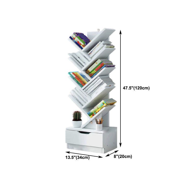 7.87"W Bookshelf Closed Back Contemporary Style Bookcase for Office Home Clearhalo 'Bookcases' 'furn' 'furn_bookcases' 'Furniture' 'Office Furniture' 5258901