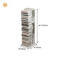 13.78"W Bookshelf Contemporary Style Bookcase for Home and Office