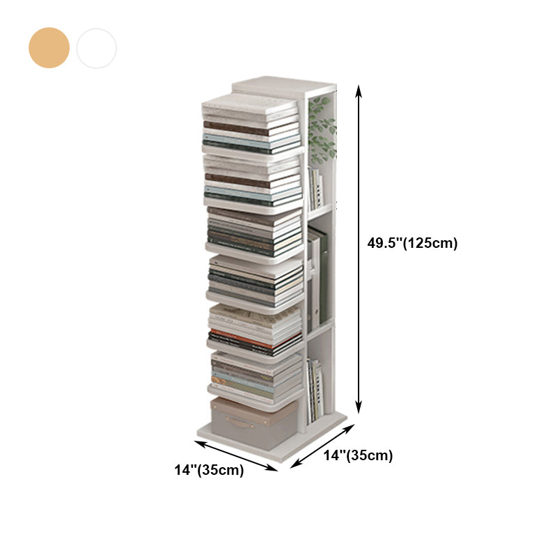 13.78"W Bookshelf Contemporary Style Bookcase for Home and Office
