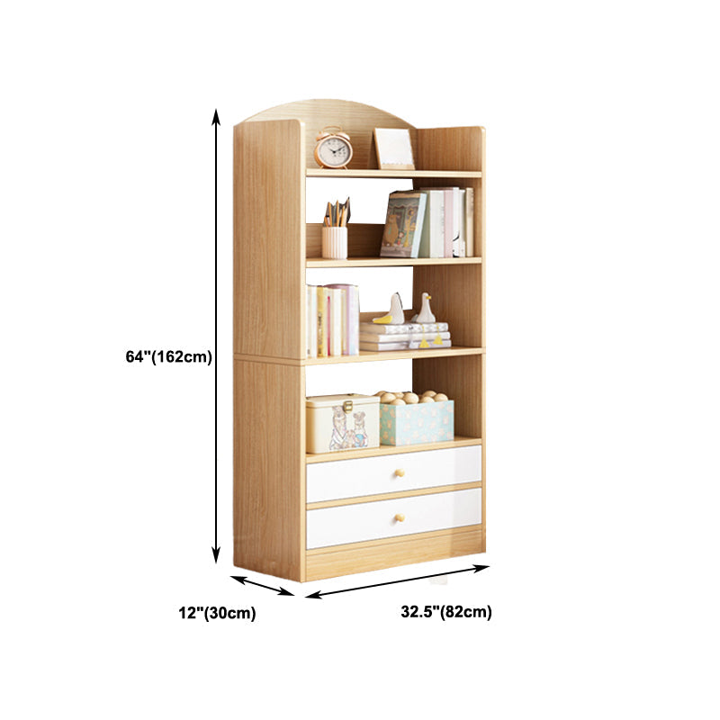 Modern Style Bookshelf Engineer Wood Bookcase for Home Study Room Clearhalo 'Bookcases' 'furn' 'furn_bookcases' 'Furniture' 'Office Furniture' 5259038