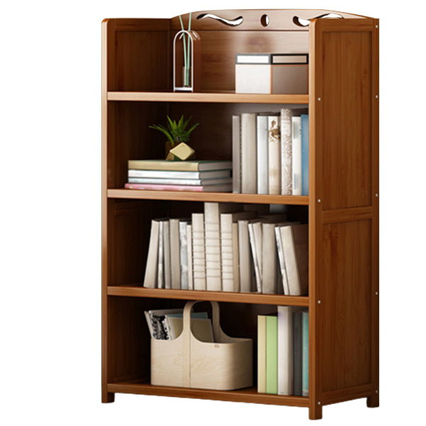 Brown Color Modern Style Bookshelf Engineer Wood Bookcase for Home 27.6"L x 11.4"W x 43.3"H Clearhalo 'Bookcases' 'furn' 'furn_bookcases' 'Furniture' 'Office Furniture' 5259078