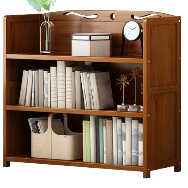 Brown Color Modern Style Bookshelf Engineer Wood Bookcase for Home 35.4"L x 11.4"W x 31.5"H Clearhalo 'Bookcases' 'furn' 'furn_bookcases' 'Furniture' 'Office Furniture' 5259081