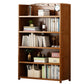 Brown Color Modern Style Bookshelf Engineer Wood Bookcase for Home 35.4"L x 11.4"W x 55.1"H Clearhalo 'Bookcases' 'furn' 'furn_bookcases' 'Furniture' 'Office Furniture' 5259084
