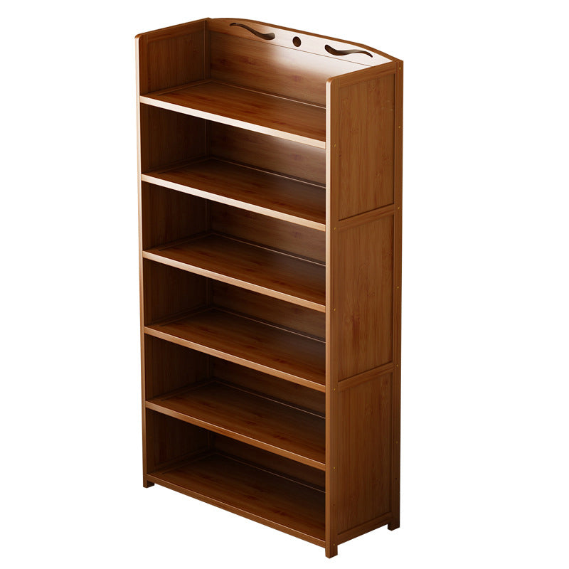 Brown Color Modern Style Bookshelf Engineer Wood Bookcase for Home 35.4"L x 11.4"W x 66.9"H Clearhalo 'Bookcases' 'furn' 'furn_bookcases' 'Furniture' 'Office Furniture' 5259085