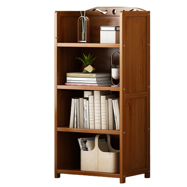 Brown Color Modern Style Bookshelf Engineer Wood Bookcase for Home 19.7"L x 11.4"W x 43.3"H Clearhalo 'Bookcases' 'furn' 'furn_bookcases' 'Furniture' 'Office Furniture' 5259089