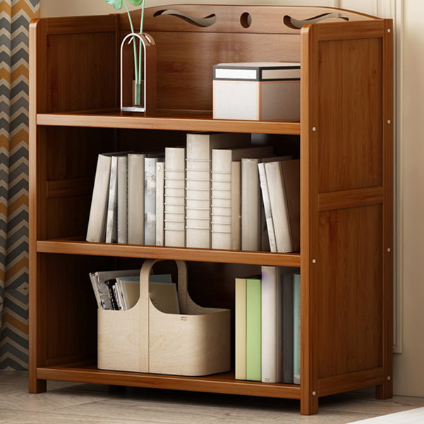 Brown Color Modern Style Bookshelf Engineer Wood Bookcase for Home 27.6"L x 11.4"W x 31.5"H Clearhalo 'Bookcases' 'furn' 'furn_bookcases' 'Furniture' 'Office Furniture' 5259094