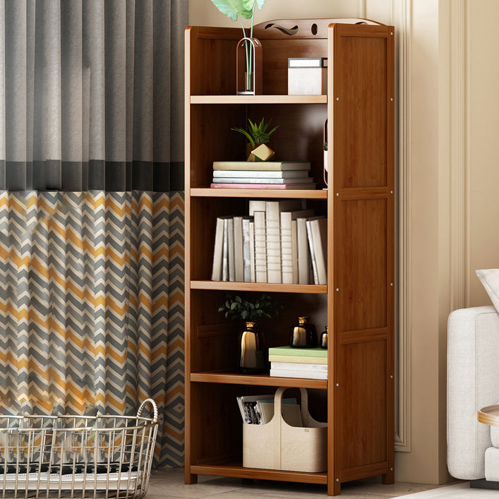 Brown Color Modern Style Bookshelf Engineer Wood Bookcase for Home Clearhalo 'Bookcases' 'furn' 'furn_bookcases' 'Furniture' 'Office Furniture' 5259095