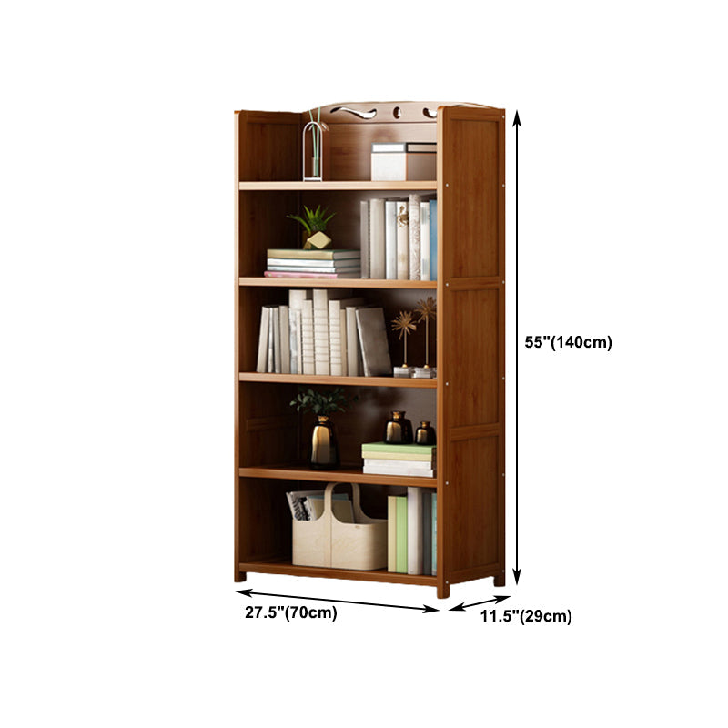 Brown Color Modern Style Bookshelf Engineer Wood Bookcase for Home Clearhalo 'Bookcases' 'furn' 'furn_bookcases' 'Furniture' 'Office Furniture' 5259109