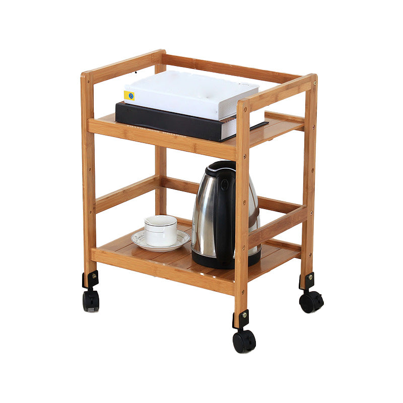 Bruine kleur moderne stijl boekenplank bamboe boekenkast voor studieruimte