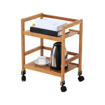 Bruine kleur moderne stijl boekenplank bamboe boekenkast voor studieruimte