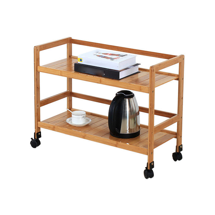 Bruine kleur moderne stijl boekenplank bamboe boekenkast voor studieruimte