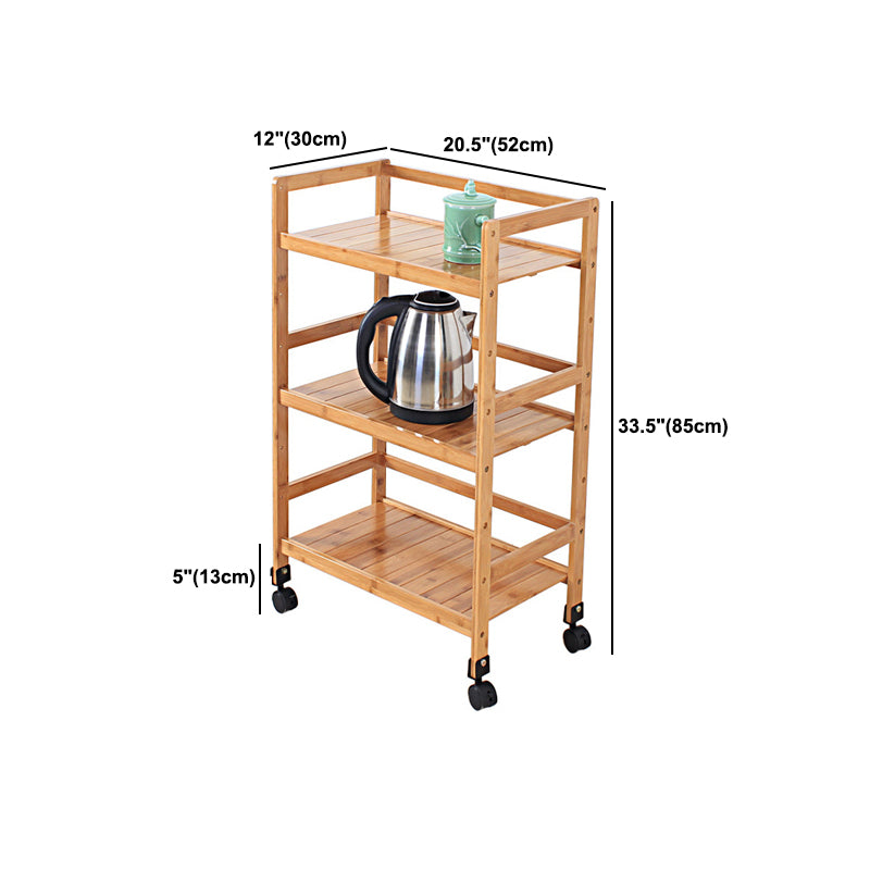 Bruine kleur moderne stijl boekenplank bamboe boekenkast voor studieruimte