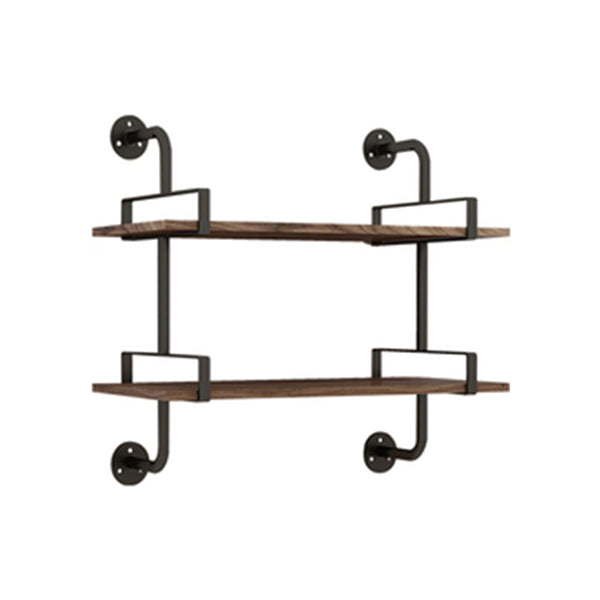 7.87"W Bookshelf Industrial Style Wall Mounted Bookcase for Home Study Room 39.4"L x 7.9"W x 27.6"H Clearhalo 'Bookcases' 'furn' 'furn_bookcases' 'Furniture' 'Office Furniture' 5259157