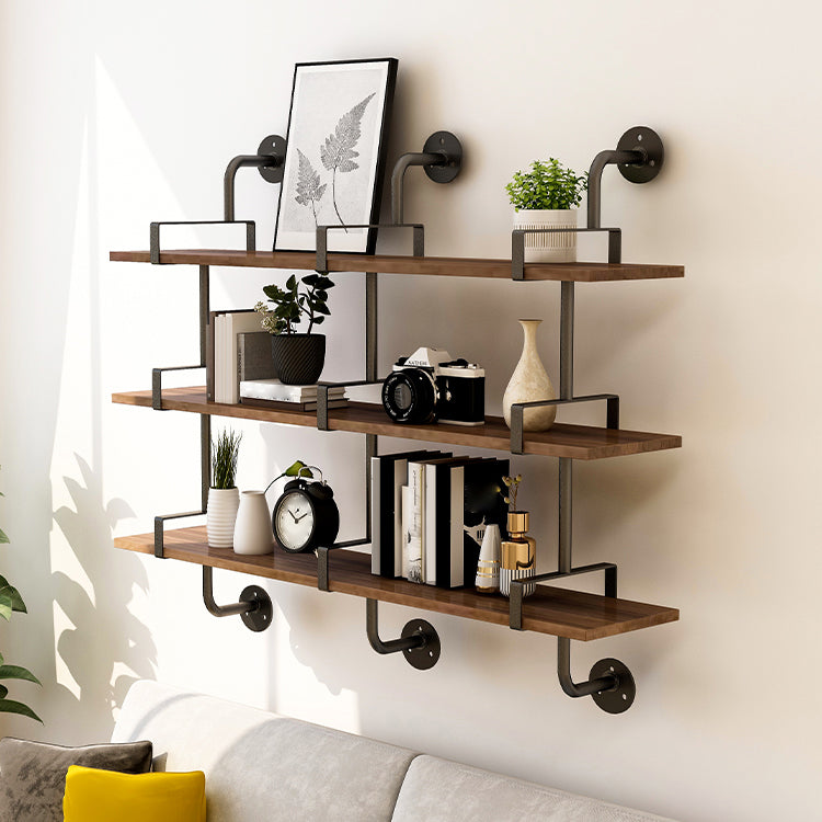 7.87"W Bookshelf Industrial Style Wall Mounted Bookcase for Home Study Room Clearhalo 'Bookcases' 'furn' 'furn_bookcases' 'Furniture' 'Office Furniture' 5259160
