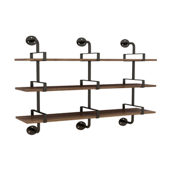 7.87 "W boekenplank industriële stijl muur gemonteerde boekenkast voor thuisstudieruimte