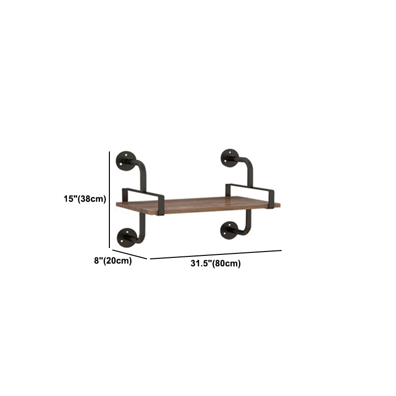 7.87 "W boekenplank industriële stijl muur gemonteerde boekenkast voor thuisstudieruimte