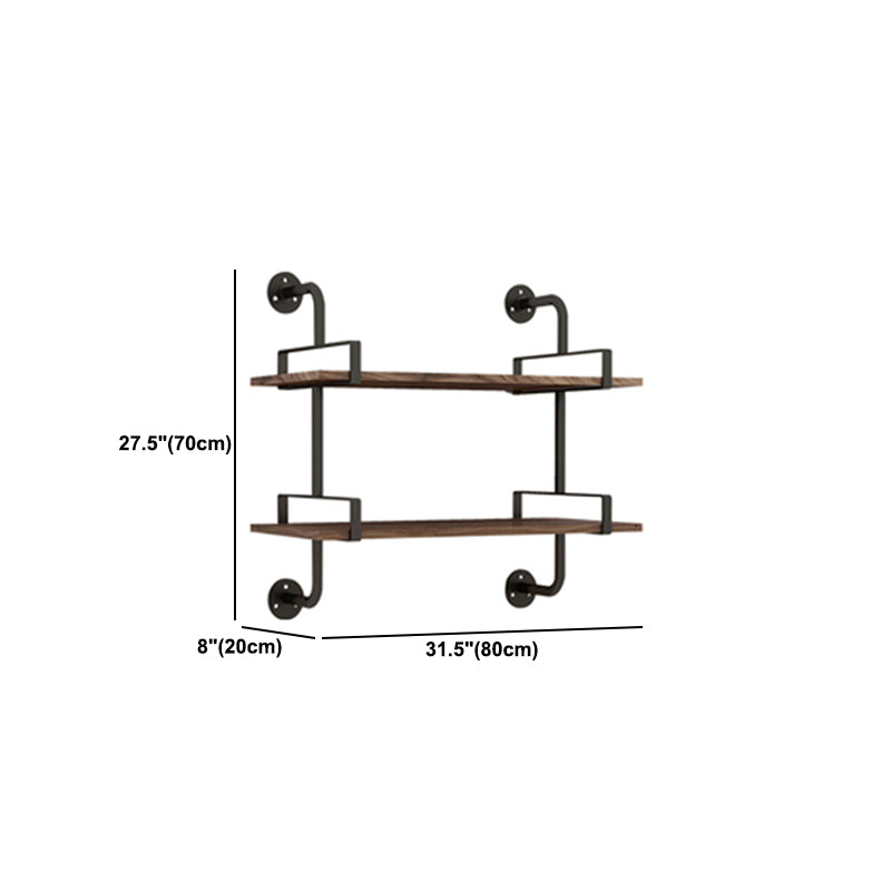 7.87 "W boekenplank industriële stijl muur gemonteerde boekenkast voor thuisstudieruimte
