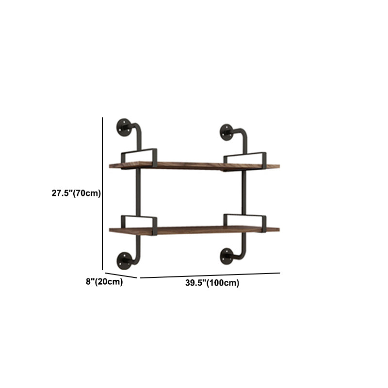 7.87 "W boekenplank industriële stijl muur gemonteerde boekenkast voor thuisstudieruimte