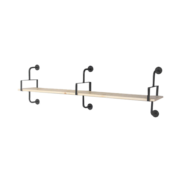 9.84 "W boekenplank industriële stijl muur gemonteerde boekenkast voor thuisstudieruimte