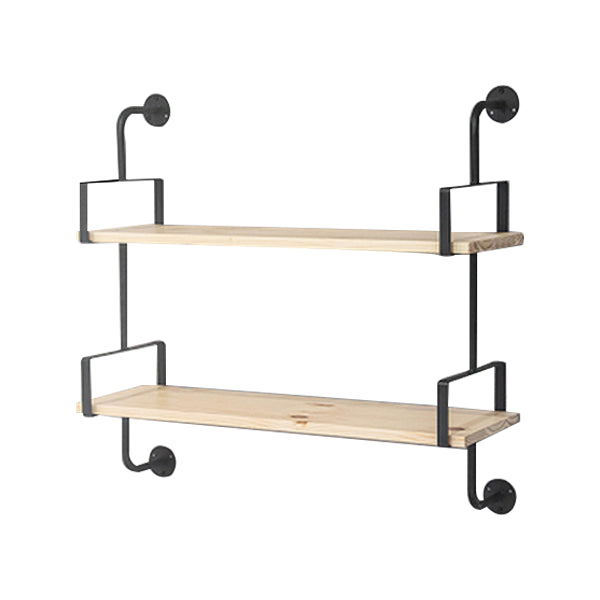 9.84 "W boekenplank industriële stijl muur gemonteerde boekenkast voor thuisstudieruimte