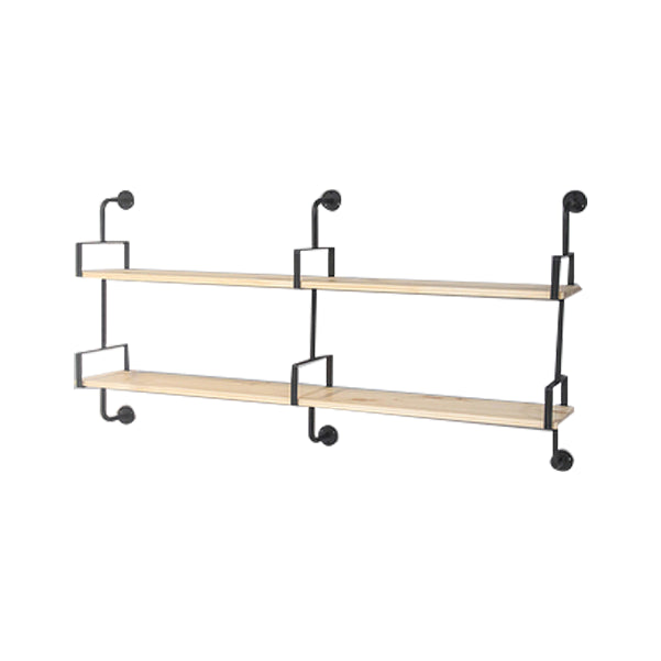 9.84 "W boekenplank industriële stijl muur gemonteerde boekenkast voor thuisstudieruimte