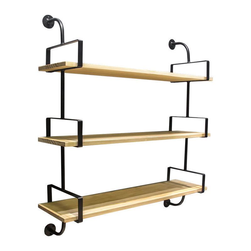 9.84 "W boekenplank industriële stijl muur gemonteerde boekenkast voor thuisstudieruimte