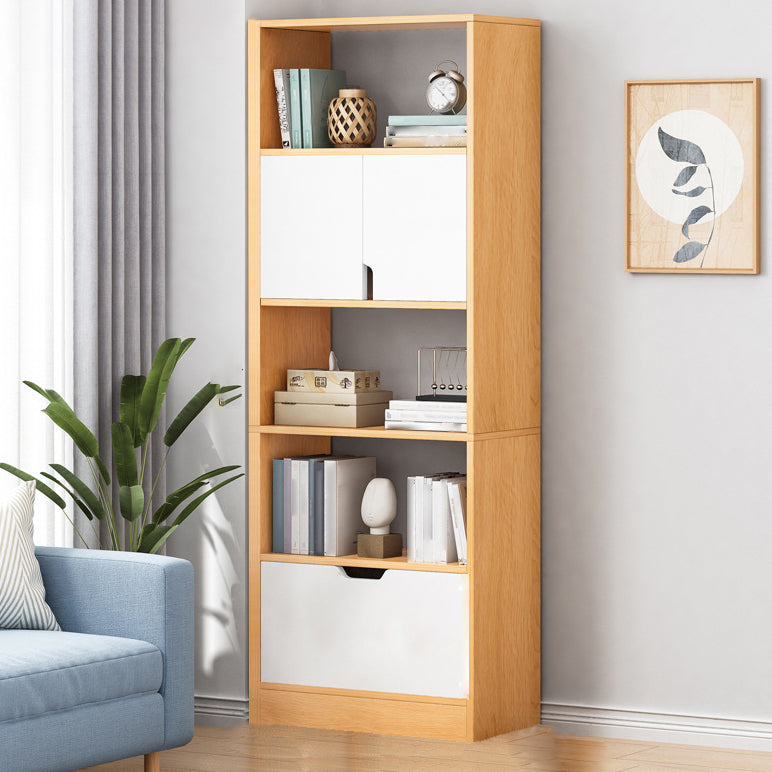 Modern Style Bookshelf Engineer Wood Bookcase for Study Room