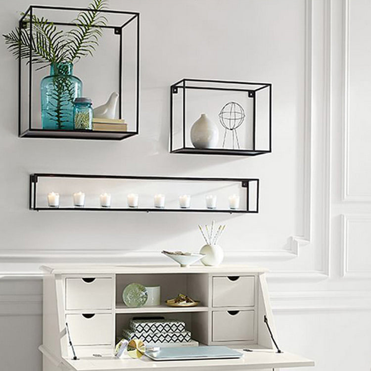 Estante de metal estantería de estantería montada en la pared industrial para la oficina