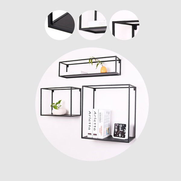 Estante de metal estantería de estantería montada en la pared industrial para la oficina