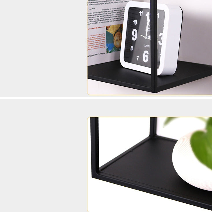 Estante de metal estantería de estantería montada en la pared industrial para la oficina