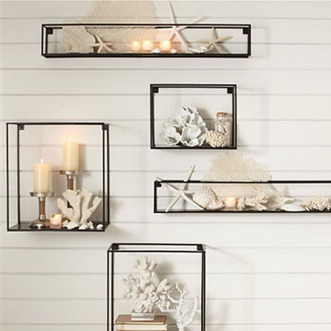 Estante de metal estantería de estantería montada en la pared industrial para la oficina