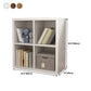 11.81"W Bookshelf Closed Back Scandinavian Style Bookcase for Home and Office