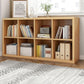 11.81"W Bookshelf Scandinavian Style Closed Back Bookcase for Home and Office