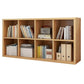 11.81"W Bookshelf Scandinavian Style Closed Back Bookcase for Home and Office