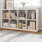 11.81"W Bookshelf Scandinavian Style Closed Back Bookcase for Home and Office