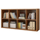 11.81"W Bookshelf Scandinavian Style Closed Back Bookcase for Home and Office
