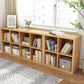 11.81"W Bookshelf Scandinavian Style Closed Back Bookcase for Home and Office