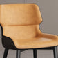 Chaise d'appoint à oreilles contemporaine, finition mate, chaise de salle à manger en cuir