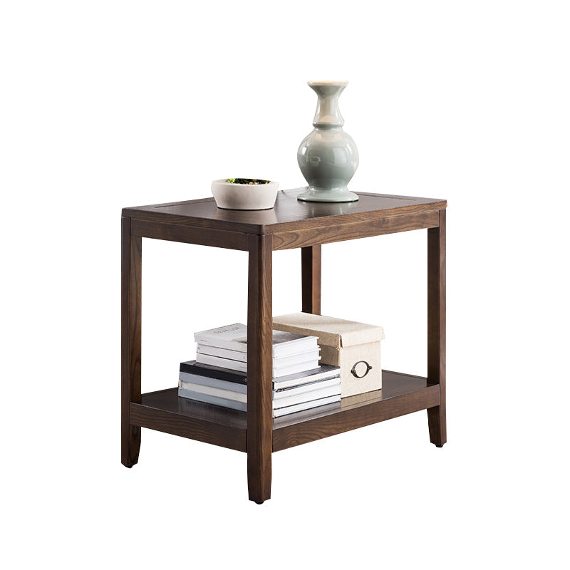 Tavolino in legno di legno di fattoria un tavolo laterale con gambe in legno