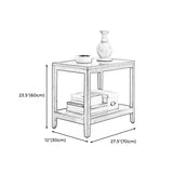 Tavolino in legno di legno di fattoria un tavolo laterale con gambe in legno