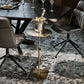 Glam Gold/Chrome Sofa Side Table Stainless Steel Pedestal End Table