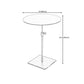 Glam Gold/Chrome Sofa Side Table Stainless Steel Pedestal End Table