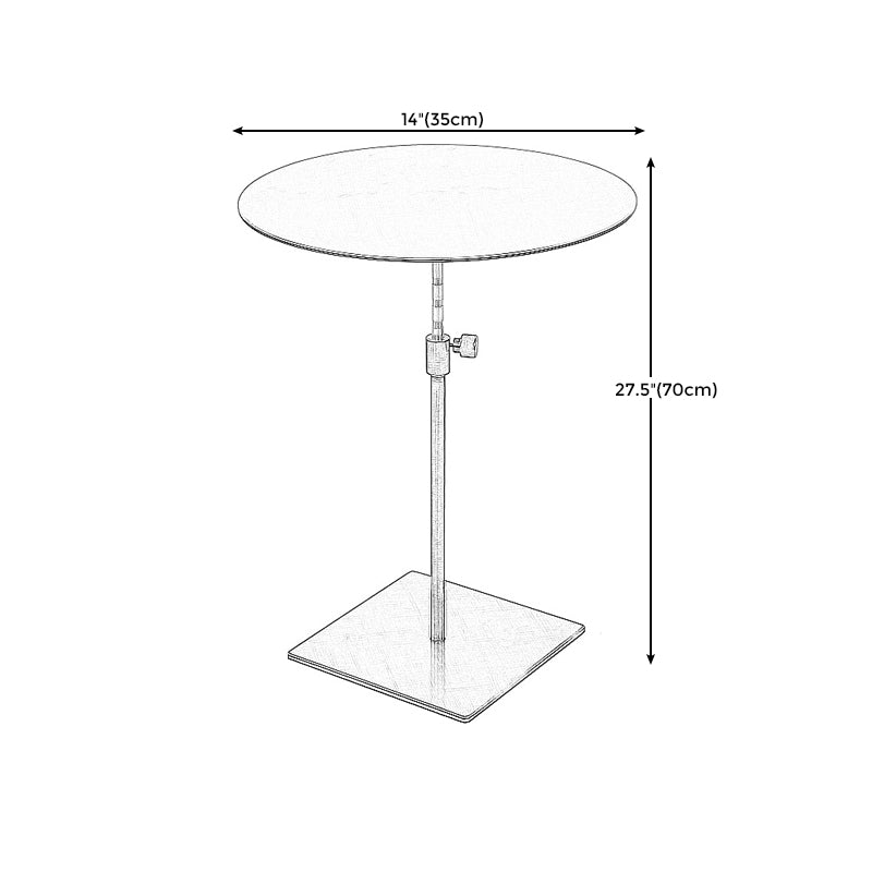 Table lateral de sofá de oro/cromo