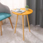 Farmhouse Round Wood Table Top Side Table with Three Wooden Legs