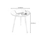 Farmhouse Round Wood Table Top Side Table with Three Wooden Legs