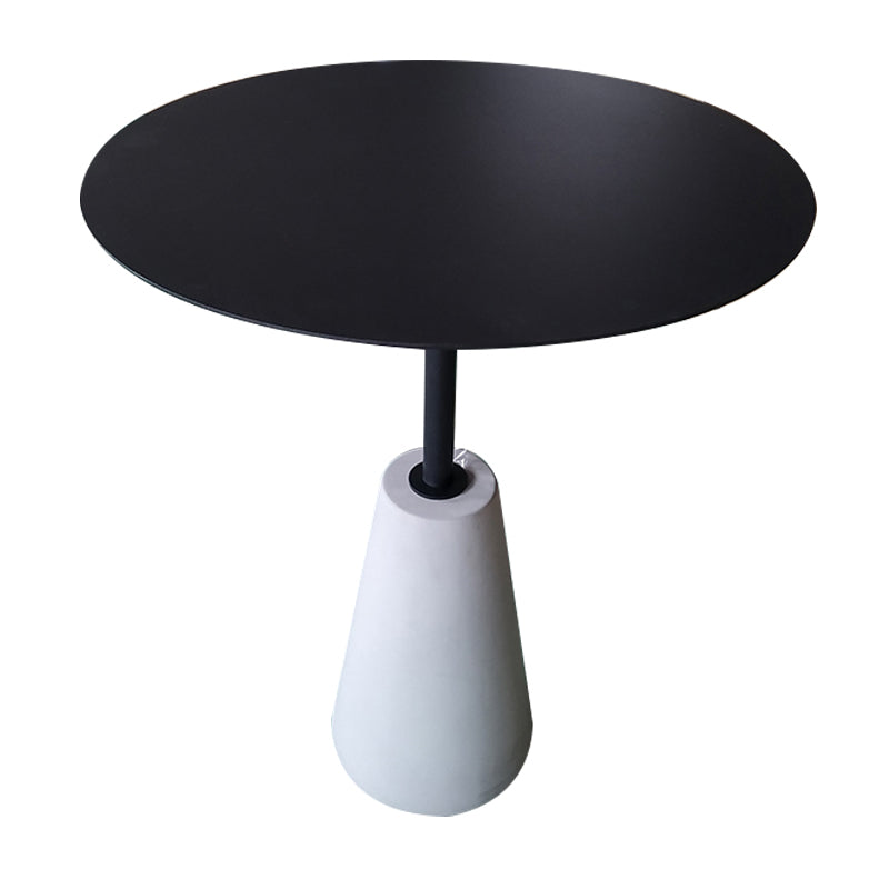 Tavolo da fine della finitura antica piedistallo, tavolo laterale lucido