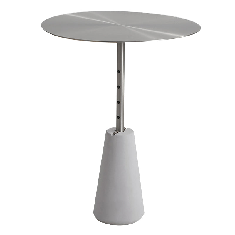 Tavolo da fine della finitura antica piedistallo, tavolo laterale lucido