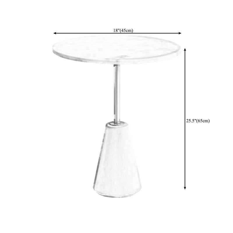 Tavolo da fine della finitura antica piedistallo, tavolo laterale lucido