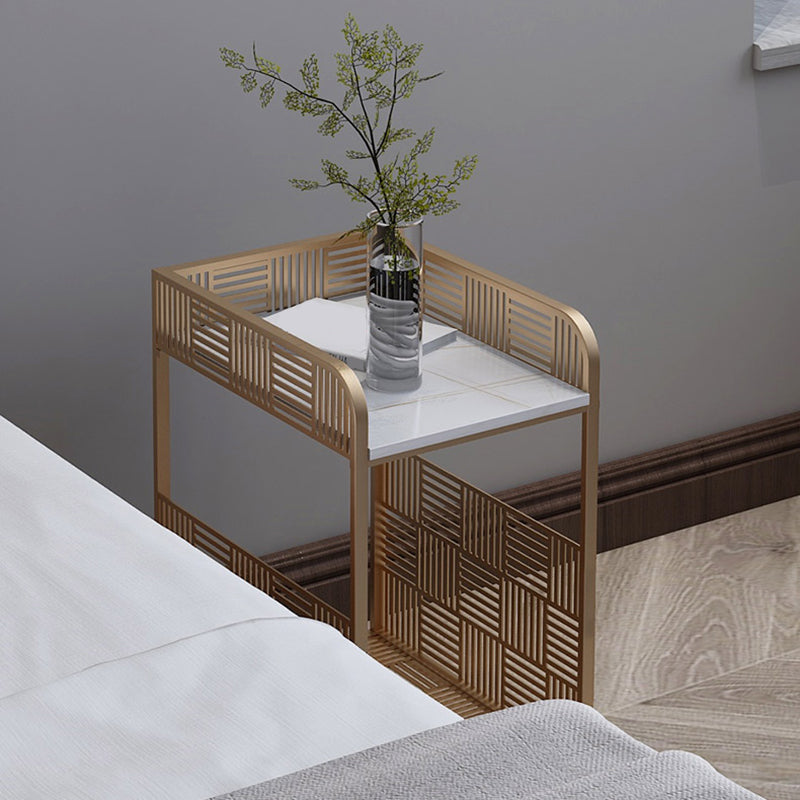 19,69 "Grand Stone / Fer Standtand Contemporain 1 - Stand de nuit d'étagère